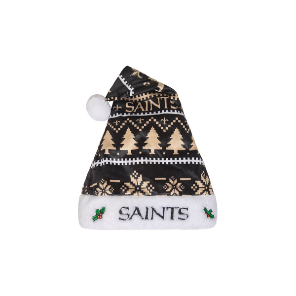 New Orleans Saints FOCO Logo Santa Hat 