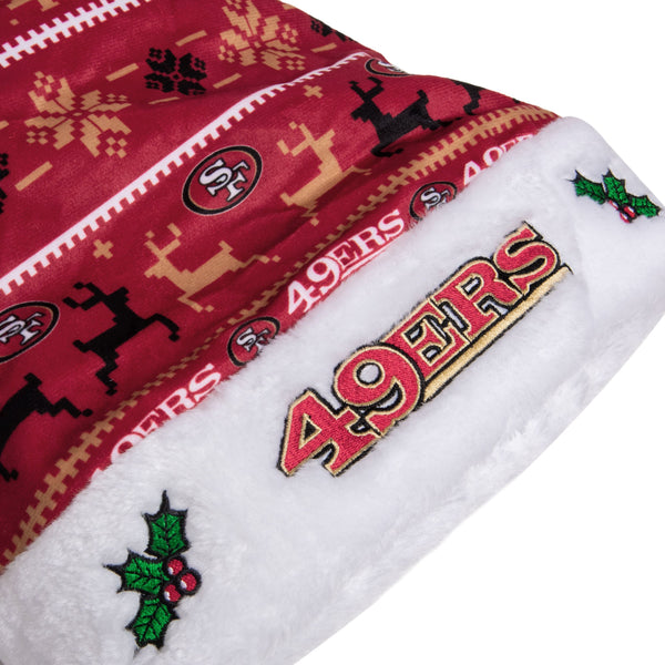 San Francisco 49ers Team Santa Hat 