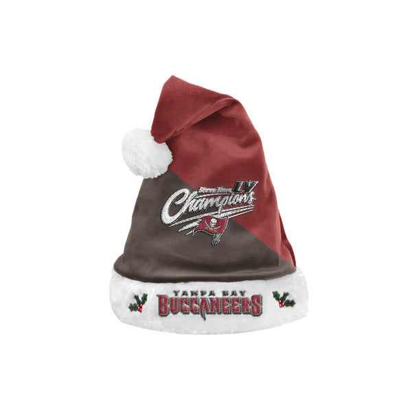 Tampa Bay Buccaneers NFL Super Bowl LV Champions Santa Hat