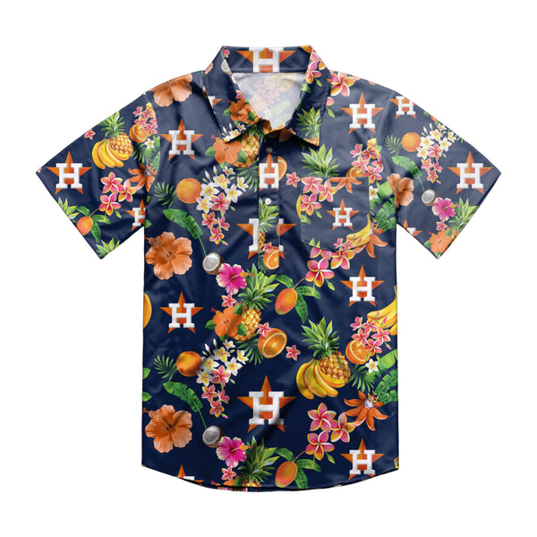 Houston Astros MLB Fruit Tropical Short Sleeves Hawaiian Shirt