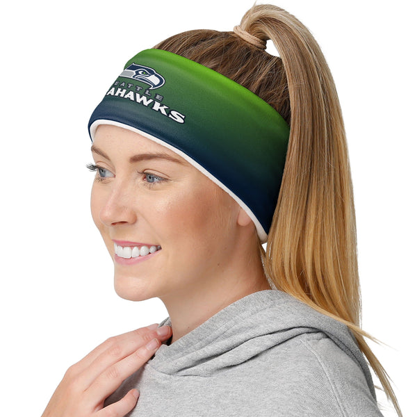 FOCO Seattle Seahawks NFL Womens Gradient Printed Headband