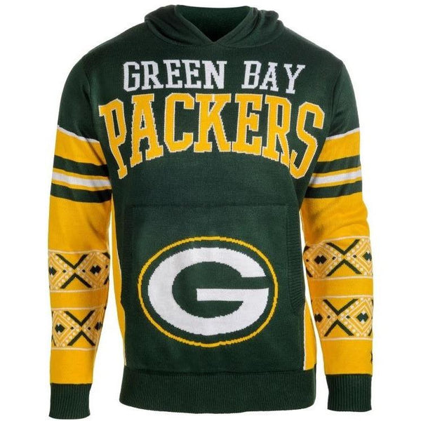 Green Bay Packers Big Logo Pullover Sweater - Gold