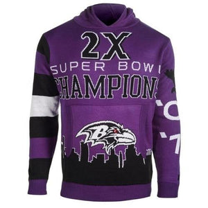 Baltimore Ravens Super Bowl Commemorative Acrylic Hoody