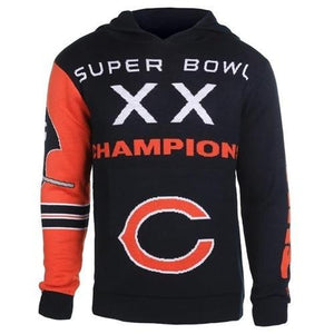 Chicago Bears Super Bowl Commemorative Acrylic Hoody