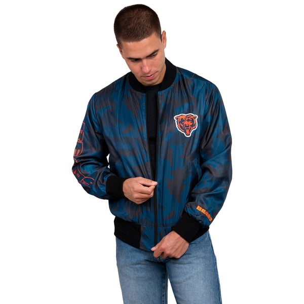 NFL Chicago Bears Camo Bomber Jacket - T-shirts Low Price