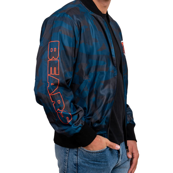 NFL Chicago Bears Camo Bomber Jacket - T-shirts Low Price