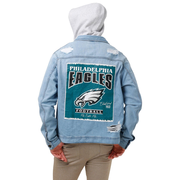 30321 Mens PHILADELPHIA EAGLES Hooded Long Sleeve Vintage