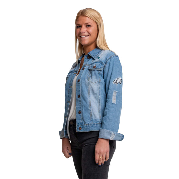 Womens Eagles Camo Denim Jacket