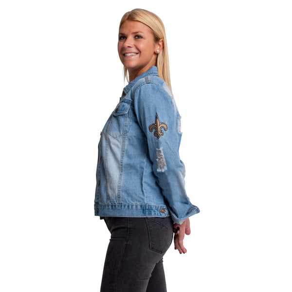 New Orleans Saints NFL Womens Denim Days Jacket