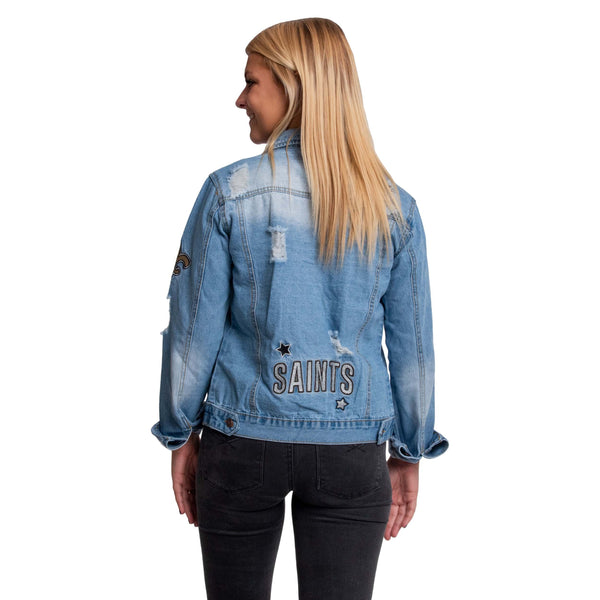 New Orleans Saints NFL Womens Denim Days Jacket