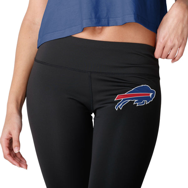 Buffalo Bills NFL Womens Calf Logo Black Leggings
