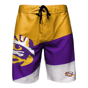LSU Tigers NCAA Mens Color Dive Boardshorts