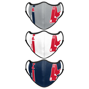 Boston Red Sox MLB Sport 3 Pack Face Cover