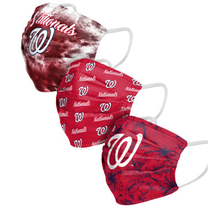 Washington Nationals MLB Womens Matchday 3 Pack Face Cover