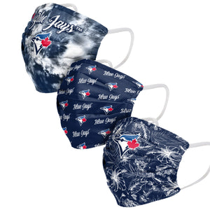 Toronto Blue Jays MLB Womens Matchday 3 Pack Face Cover