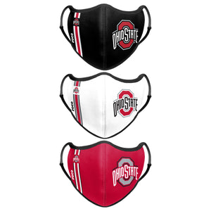 Ohio State Buckeyes NCAA Sport 3 Pack Face Cover
