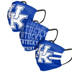 Kentucky Wildcats NCAA Mens Matchday 3 Pack Face Cover