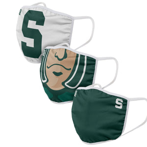 Michigan State Spartans NCAA Mascot 3 Pack Face Cover