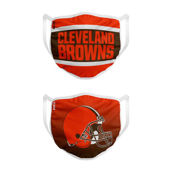 Cleveland Browns 3-Pack Match Day Face Mask Covers - Dynasty