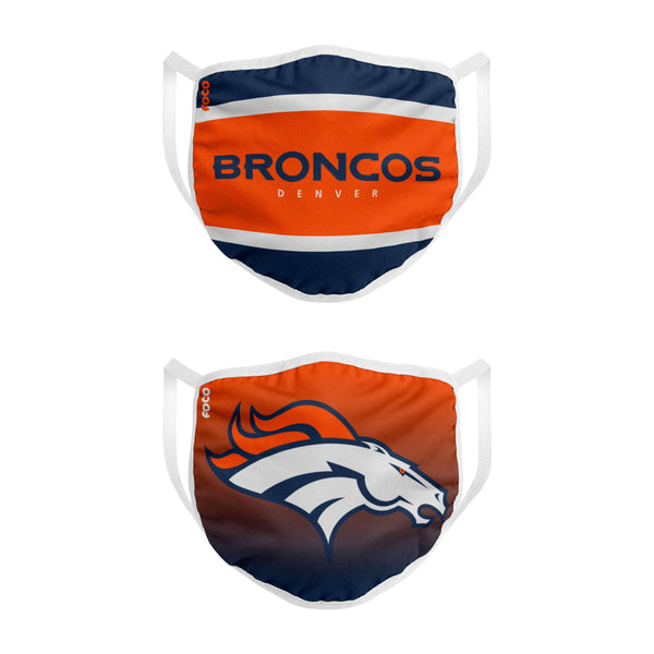 FOCO Denver Broncos NFL On-Field Stitched Gaiter Scarf - 2 Pack