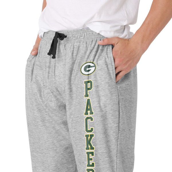 Men's Green Bay Packers NFL Team Apparel Charcoal Gray Knit Pants