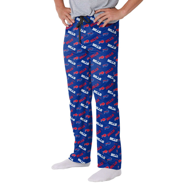 Buffalo Bills Men's Scatter Pattern Pajama Lounge Multi Color Pants