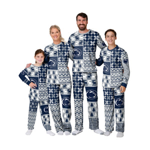 Penn State Nittany Lions NCAA Busy Block Family Holiday Pajamas