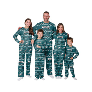 Philadelphia Eagles NFL Ugly Pattern Family Holiday Pajamas