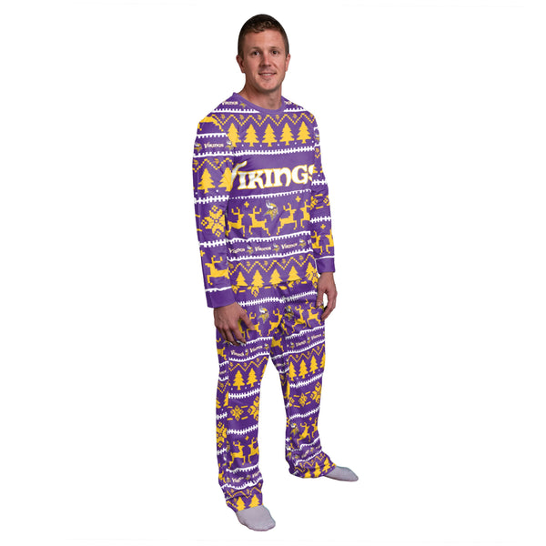 Minnesota Vikings NFL Busy Block One Piece Pajamas