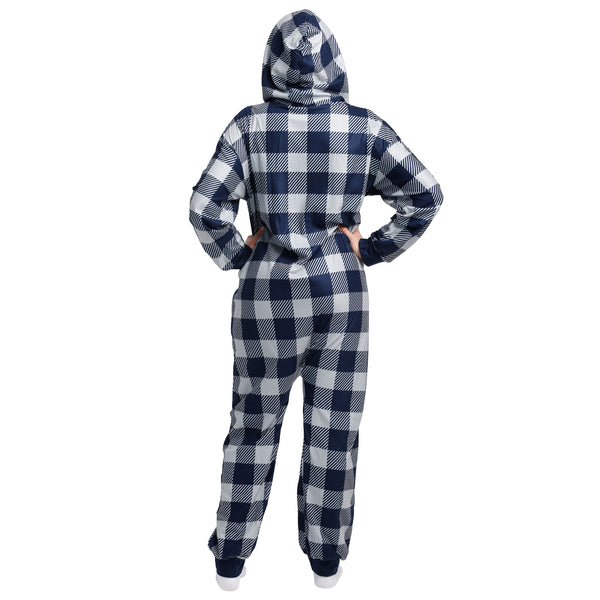 Dallas Cowboys NFL Plaid One Piece Pajamas - Main Image
