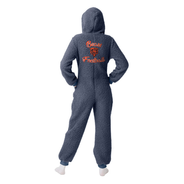 Chicago Bears NFL Womens Sherpa One Piece Pajamas