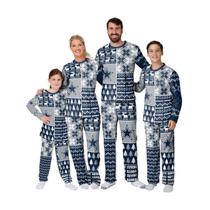 Dallas Cowboys NFL Busy Block Family Holiday Pajamas