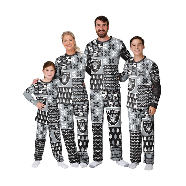 Las Vegas Raiders Design Christmas Pyjamas Set Gift Men Women Kid -  Banantees