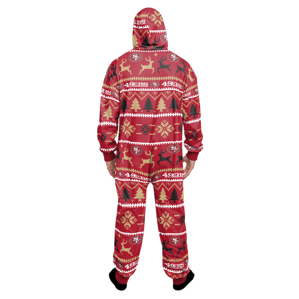 San Francisco 49ers NFL Womens Sherpa One Piece Pajamas