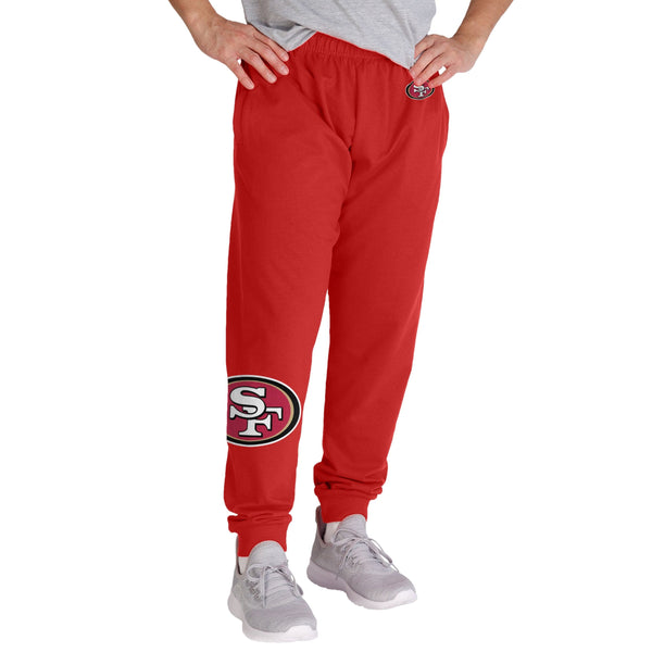 San Francisco 49ers Space Dye Lines Jogger, Gray