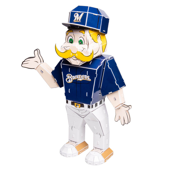 Play Ball! Brewers Baseball Mascot Bernie - Milwaukee Brewers - Sticker
