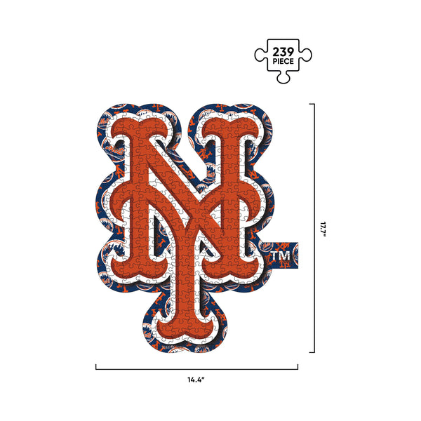 New York Mets MLB Logo Wood Jigsaw Puzzle PZLZ