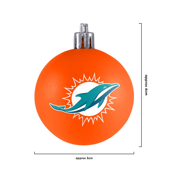 Miami Dolphins Glass Ball Ornament 