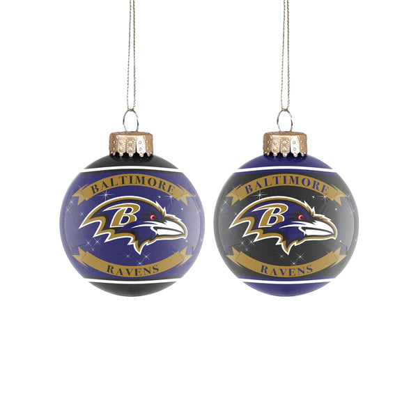 Baltimore Ravens NFL French Bulldog Wearing Sweater Ornament