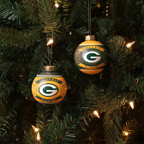 Green Bay Packers Two-Piece Ornament Set