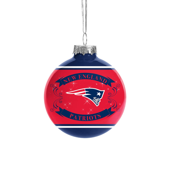 New England Patriots Holiday Ball Ornaments 12-Pack