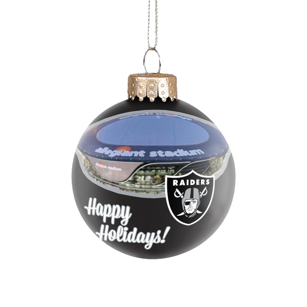 Las Vegas Raiders 5 Pack Shatterproof Ball Ornament Set