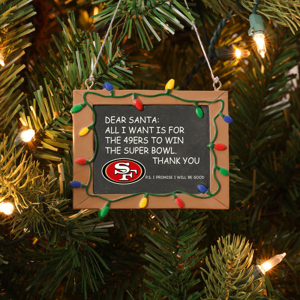 San Francisco 49ers Dear Santa Light Up Sweater FOCO