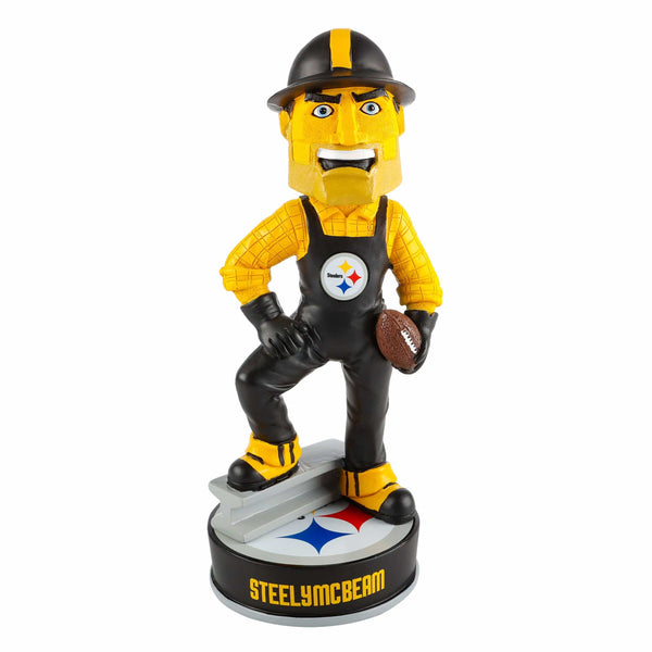 Steely McBeam Pittsburgh Steelers Thanksgiving Mascot Bobblehead Officially Licensed by NFL