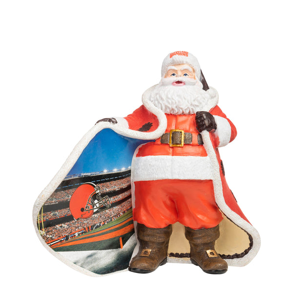 CLEVELAND BROWNS Christmas Photo Picture SANTA Claus Holiday 