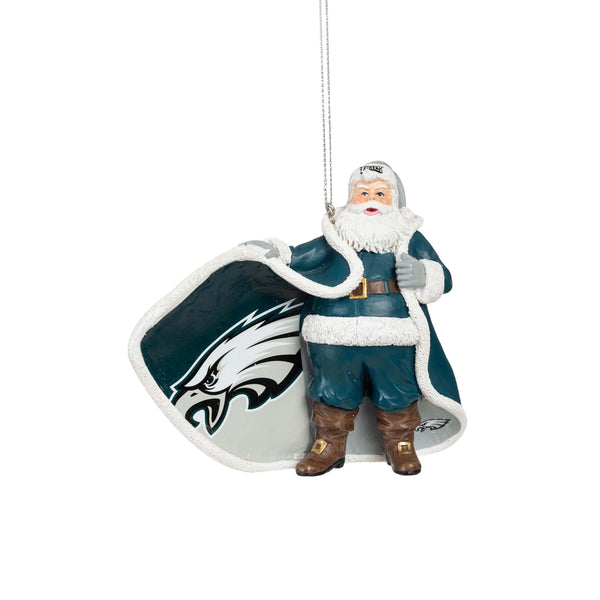 Merry Christmas Philadelphia Eagles NFL Santa And Reindeer Ornaments -  Banantees