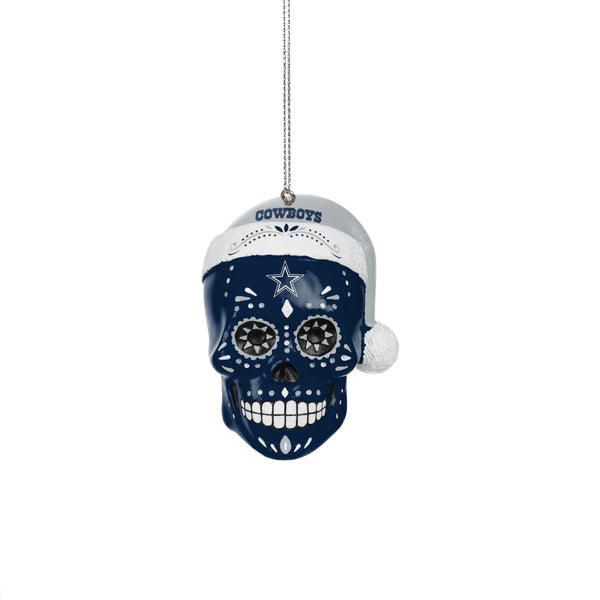 Dallas Cowboys NFL Sugar Skull Ornament