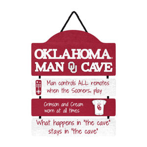 Oklahoma Sooners NCAA Mancave Sign