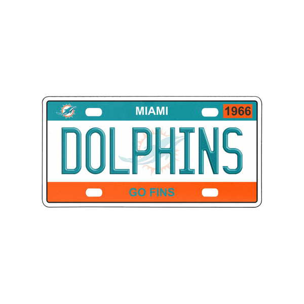 MIAMI DOLPHINS Metal License Plate Sign Novelty Vanity Craft 