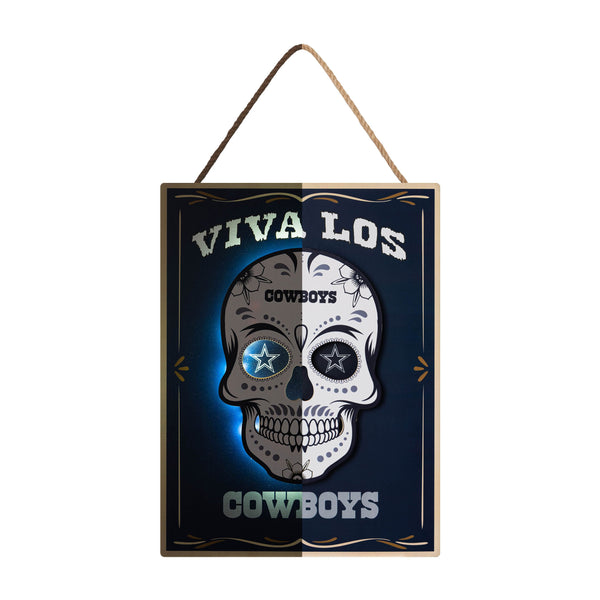 Dallas Cowboys Day Of The Dead Skull Figurine FOCO